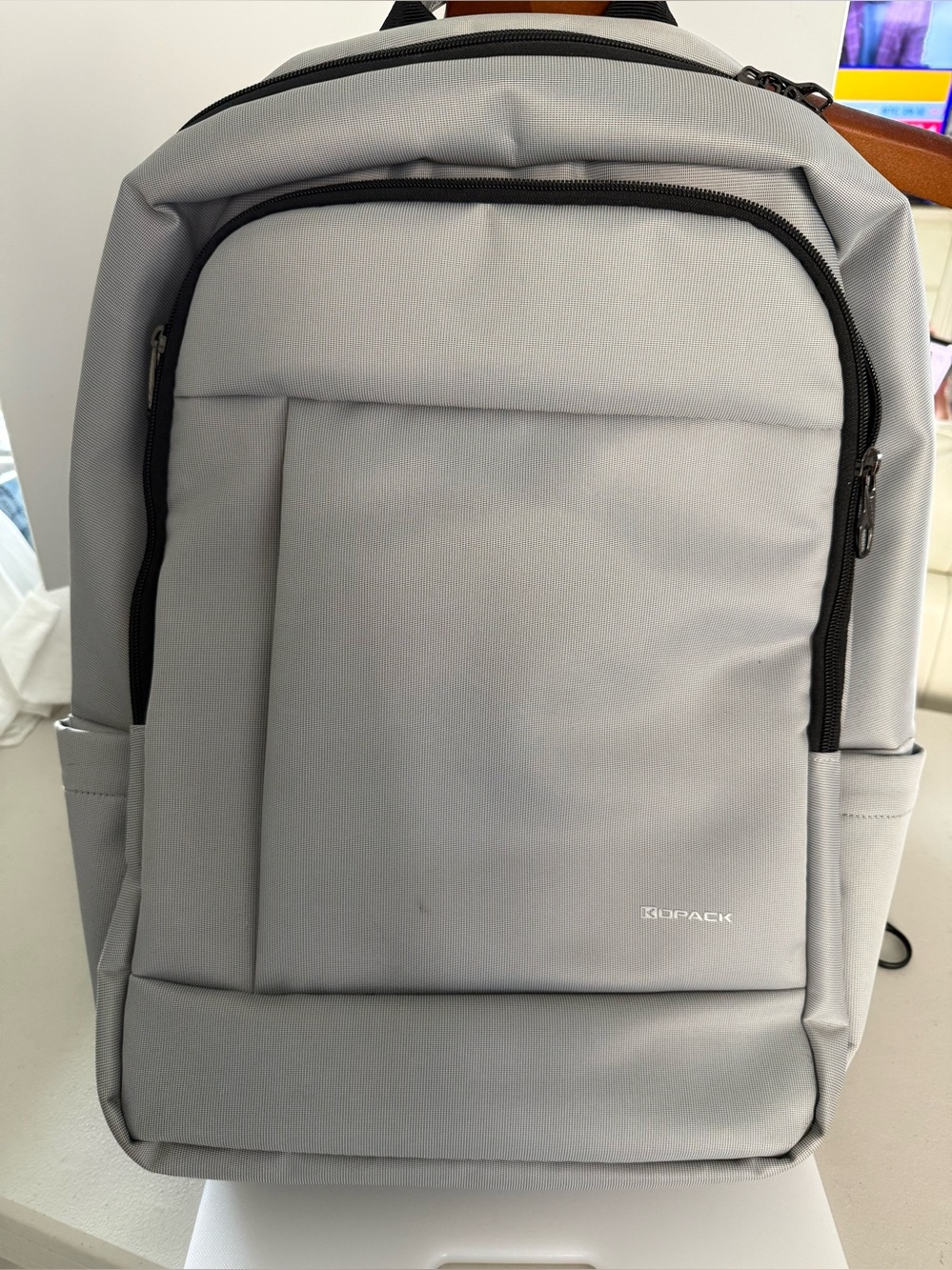 Kopack Light Gray Men's Laptop Backpack - Modern Everyday Carry
